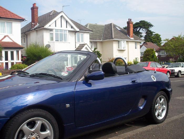 MGF fitted with new roll hoops