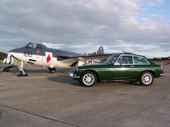 Sea Hawk at Yorkshire Air Museum Elvington makes the GT look BIG.