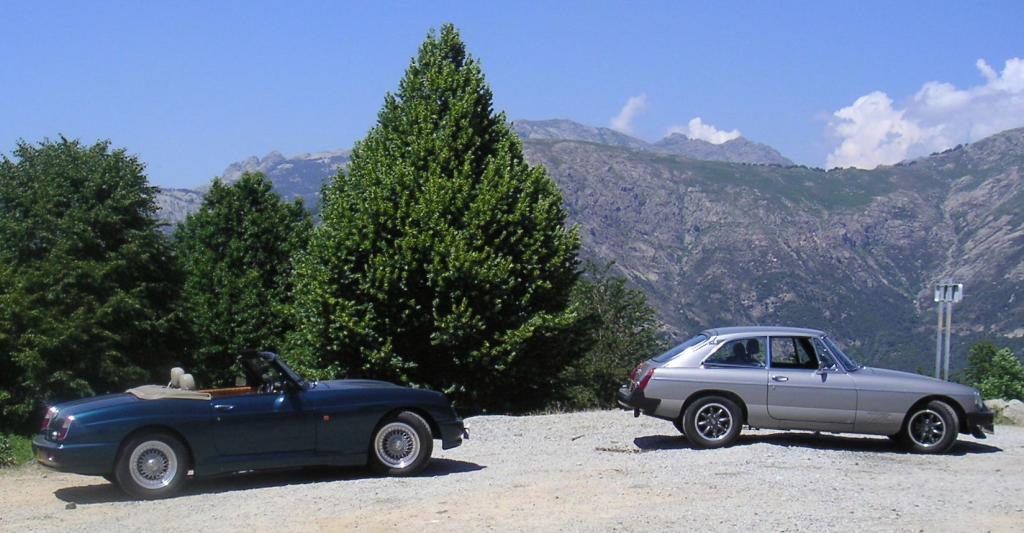 MGs on MGOC Corsica trip
