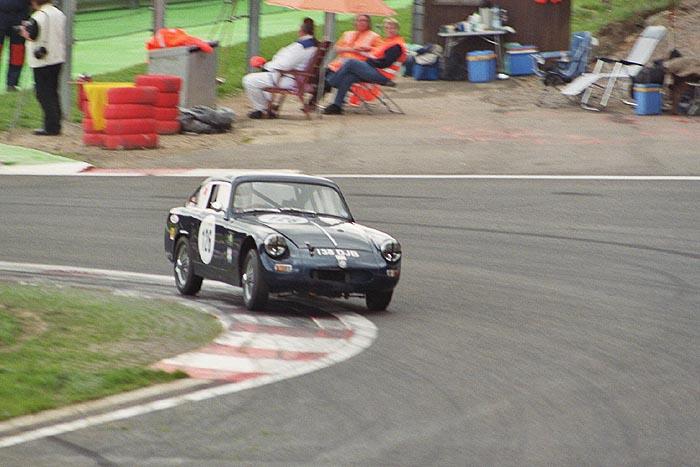 James Willis&#039; closed MG at Spa/Francorchamps - another shot at the bus stop chicane