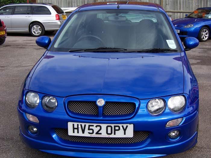 Thanking Thomas Day Motors Fleet for a lovely Trophy Blue MG ZR recently attended the MG track day at Goodwood and drove beautifully