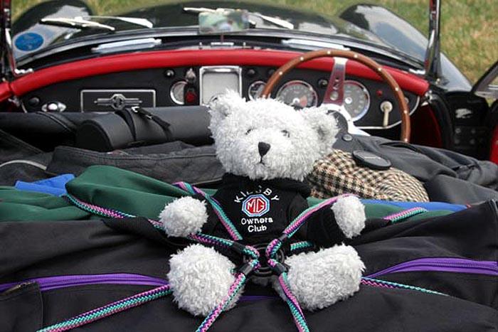 Our club mascot accompanied us to Le Mans 2006.