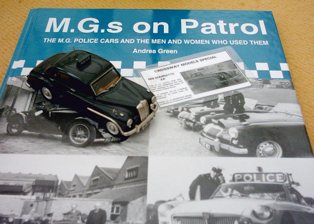 This is a terric white metal model of the Essex Police MG Magnette ZA as used on patrol from Chelmsford Police HQ. The model is limited to just 25 in total and was produced by Crossways of Lincolnshire. Part of my collection of Police vehicles, sadly the only MG I have left. Shown displayed on the book MG&#039;s on Patrol, which also features a photo of the real machine.