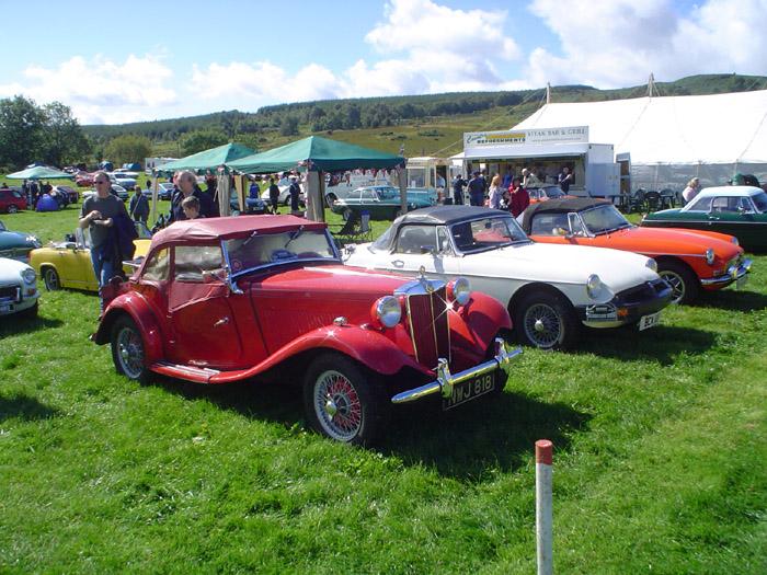 See it does shine on the MG stand in Scotland!