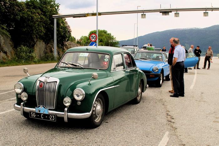 MG Magnette 1955 Awaits the ferry