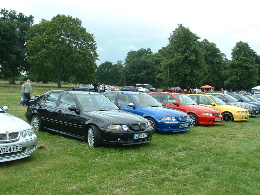 Lamport Hall 20th July. MG Saloon Car owners day. Pictured all the way from East Lothian SA52 TYD believed to have been the furthest travelled car to this event.