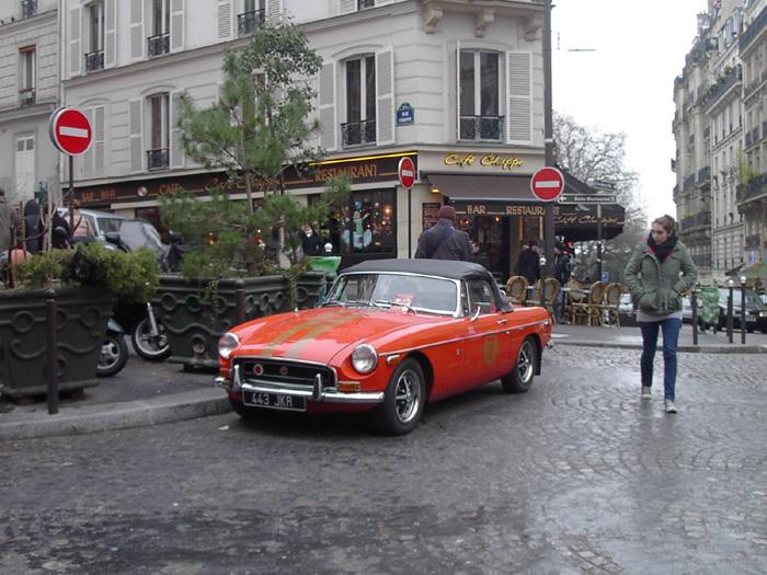 In Dec 2008 I was in Paris, where I took this picture of a beautiful MGB