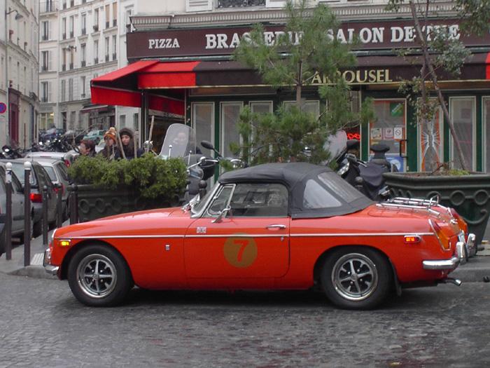 In Dec 2008 I was in Paris, where I took this picture of a beautiful MGB