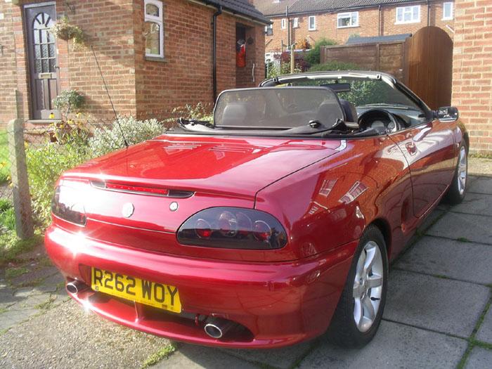 Tuned MGF VVC in fantastic mint nightfire red.