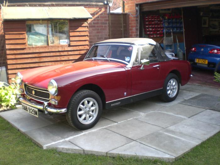 Here is my latest MG, great little car and compliments my TF160 for classic rallies.