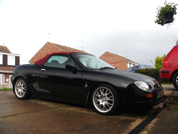 My MGF 75LE, newly arrived on my drive in Clacton-on-Sea