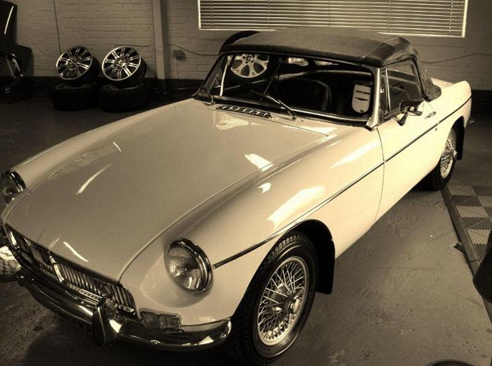 White 1972 MGB Roadster OMP 107K -recently purchased and now in Aberdeenshire, older resto and awaiting respray.