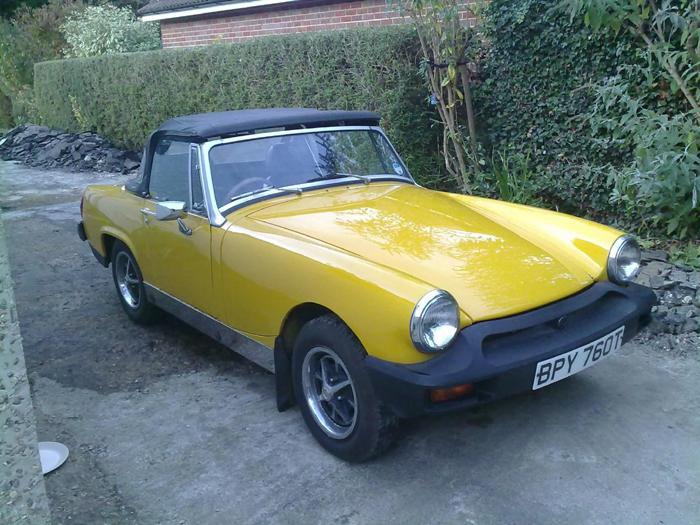 I&#039;m 15 years old and this is my 1979 MG midget (1500)