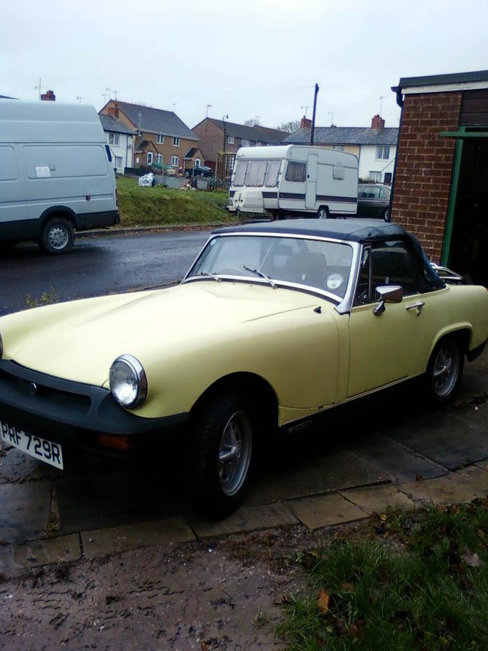 I 1st saw an MG Midget when I was nine, Twenty Six  long years later I got one and it was worth waiting for.It is in lovely condition and in a colour I&#039;d never seen before.I wasn&#039;t sure I liked the colour at first but has grown on me so much I wouldn&#039;t change it now. I&#039;m in love I think.