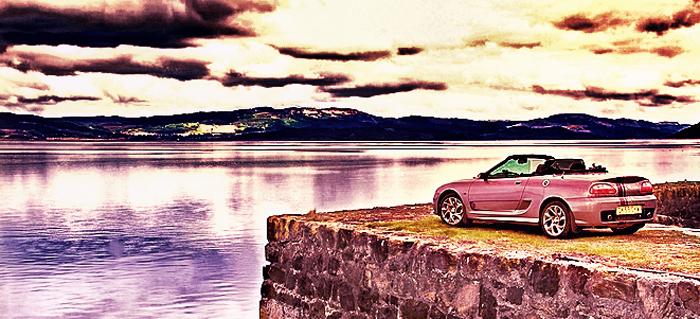 MG 85th Anniversary edition on the Highlander event at Otter Ferry Quay