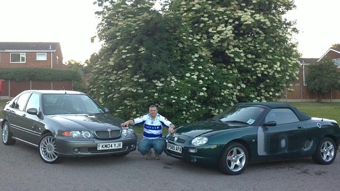 My MG ZS 110 and my MGF 1.8 VVC &quot;Nicole&quot;.