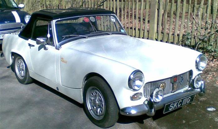 1968 MG Midget, after completed refurbishment with a Bermuda hardtop in place.