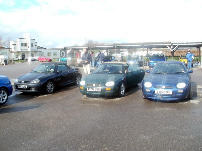 My MGF Freestyle, Brother in laws MGF Abingdon and brothers TF at Goodwood