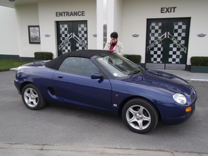 Ann and the MGF (Jan 2011). I bought the MGF 2 months ago. Best £1700 I&#039;ve spent.
