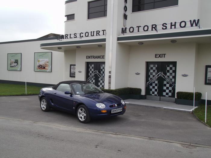 MGF outside the motorshow at Goodwood