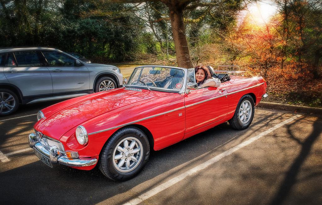 The MGB I bought in December on a spring run out