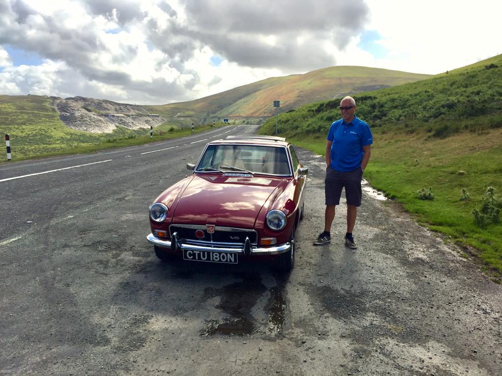My V8 on run out in Wales