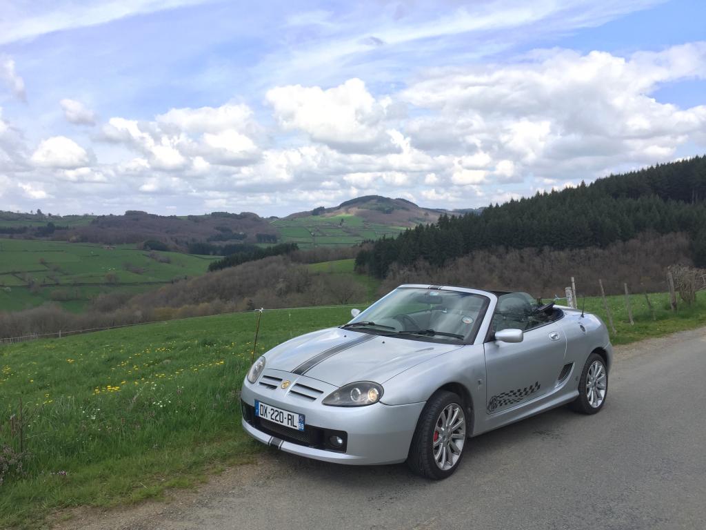 My MG in th french Beaujolais