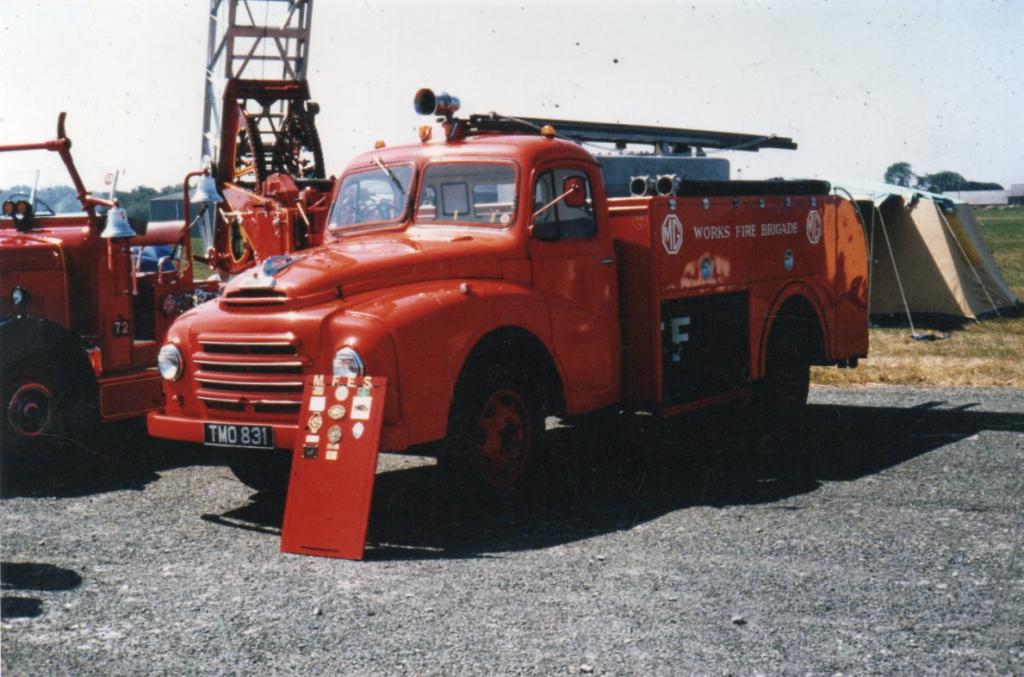 MG WORKS FIRE ENGINE AT FIRE ENGINE RALLY HAVERFORDWEST 1983